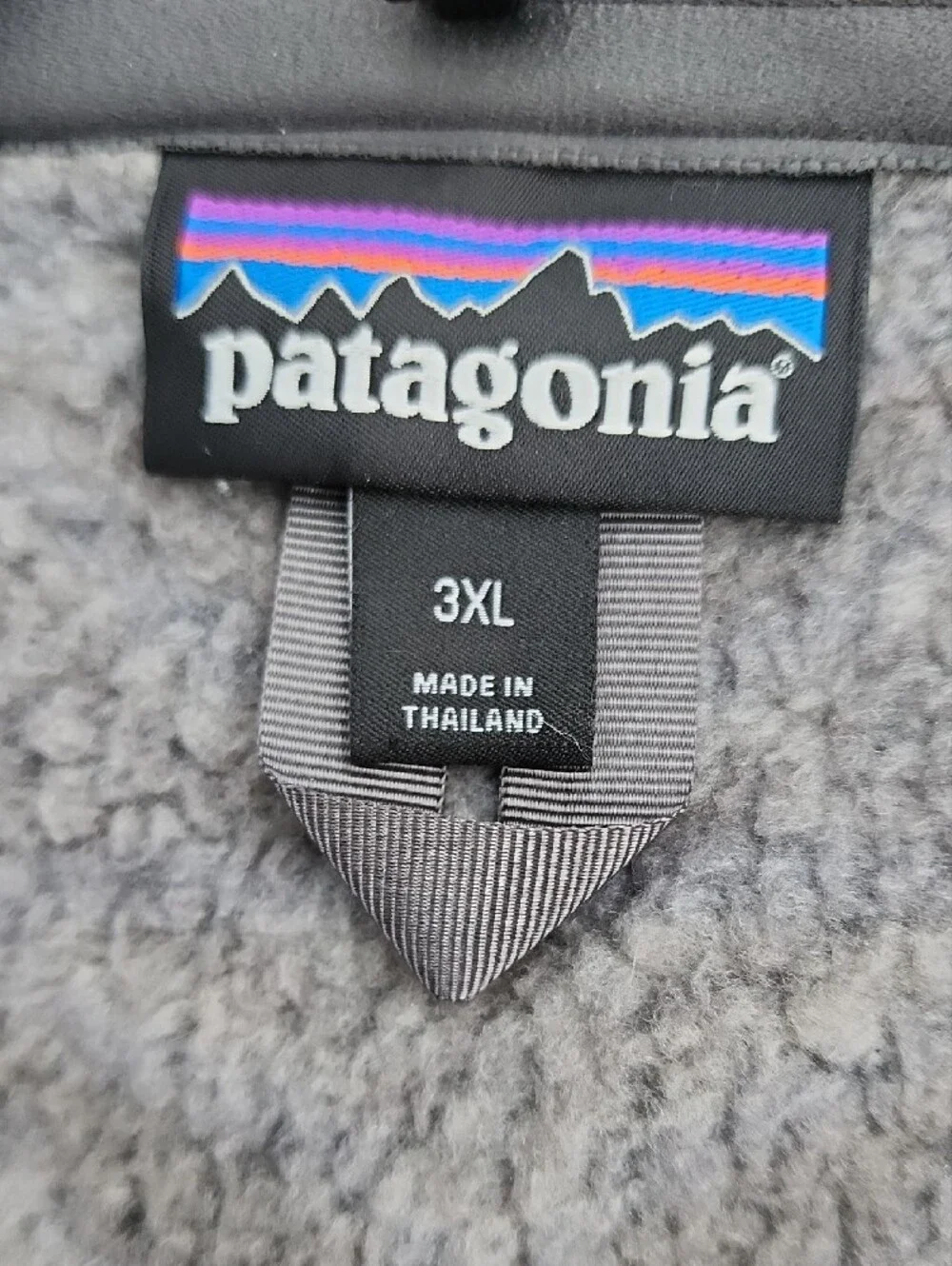 Patagonia Men’s Better Sweater Heathered Gray 1/4-Zip Size 3XL